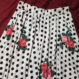 Lularoe M Madison polka dot skirt